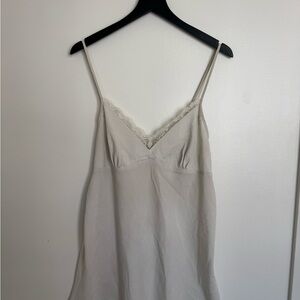 Vintage Vanity Fair Cream Lace-Trimmed Slip